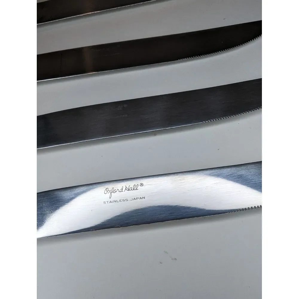Oxford Hall Silversmiths Set Of 6 Stainless Steel Japan‎ Knifes